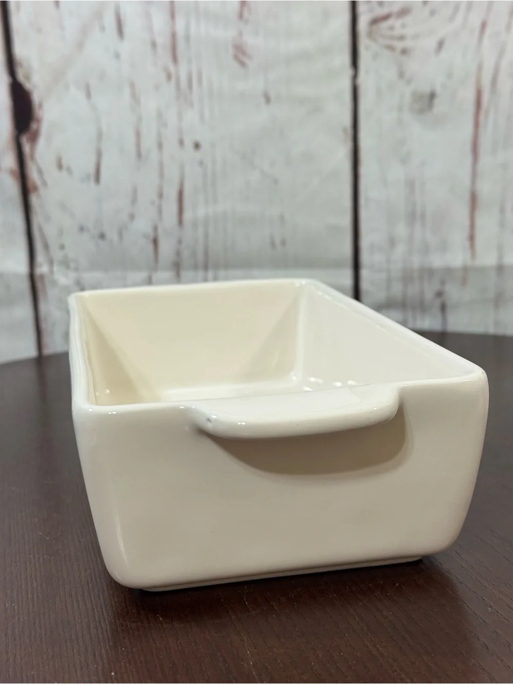 Rae Dunn Collectible Cream Ceramics Loaf Meat Ball Tray Serving Dish “Feast”